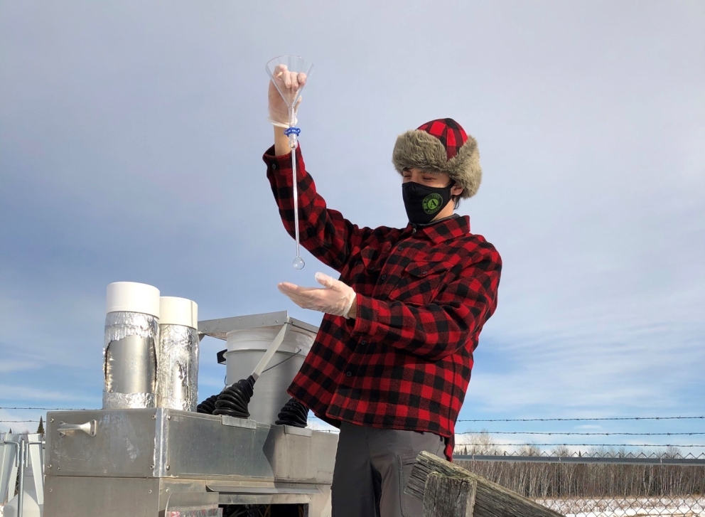 Anthony Mazzini during his GreenCorps term