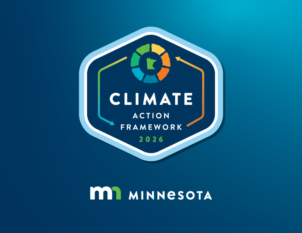Graphic logo that reads "Climate Action Framework 2026"