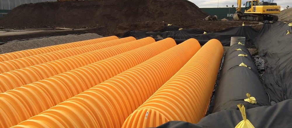 Image of stormwater solution being installed