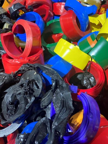 vinyl tape ends sent to be recycled