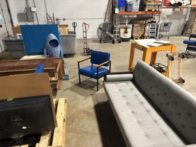 Assorted used furniture at Restore