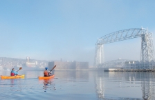 Kayakers on Duluth Harbor