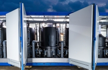 A surface activated foam fractionation (SAFF) unit to remove and destroy PFAS from contaminated water.