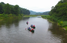 canoers on the Root River