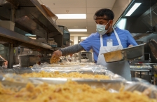 Meal preparation at the Minnesota Veterans Home in Minneapolis