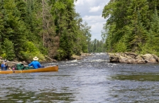 Canoe in Boundary Waters Canoe Area Wilderness.