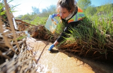 Collecting water samples for PFAS analysis in Oakdale, MN