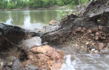 Intense storms of late spring can cause large-scale erosion