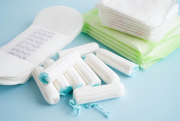 Assorted pads and tampons