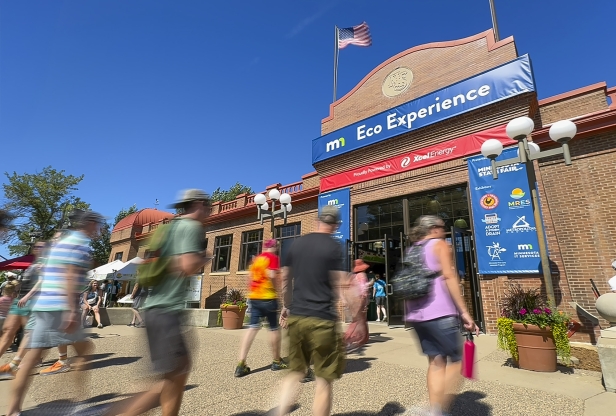 Exterior of the Eco Experience building.