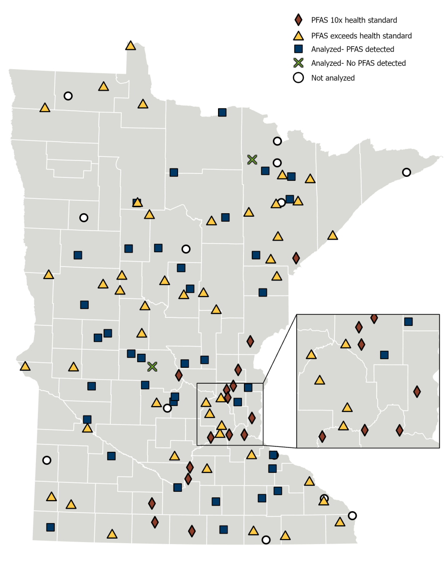 Map: 98% of assessed closed landfills have PFAS contamination.