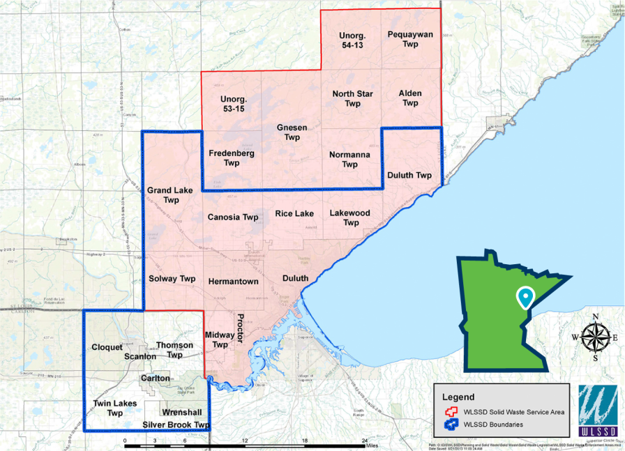 Areas to be reported in ReTRAC Connect include the townships of: Pequaywan, Alden, Duluth, North Star, Normanna, Lakewood, Gnesen, Fredenberg, Canosia, Grand Lake, Solway, and Midway. Also Duluth, Hermantown, Rice Lake, Proctor, Unorg 53-15, and Unorg 54-13.