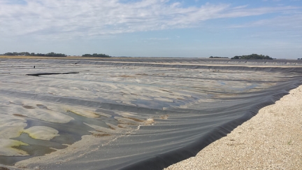 Covered liquid manure lagoons