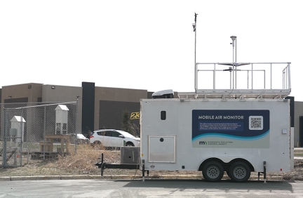 MPCA-branded mobile air monitor
