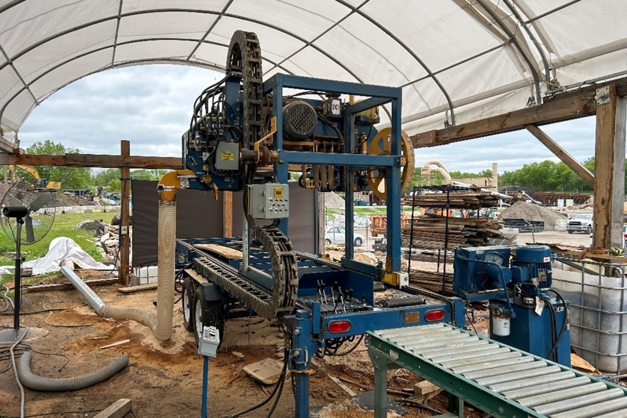 A sawmill used by Storm Tree to process lumber and open kiln space to other wood processors. 