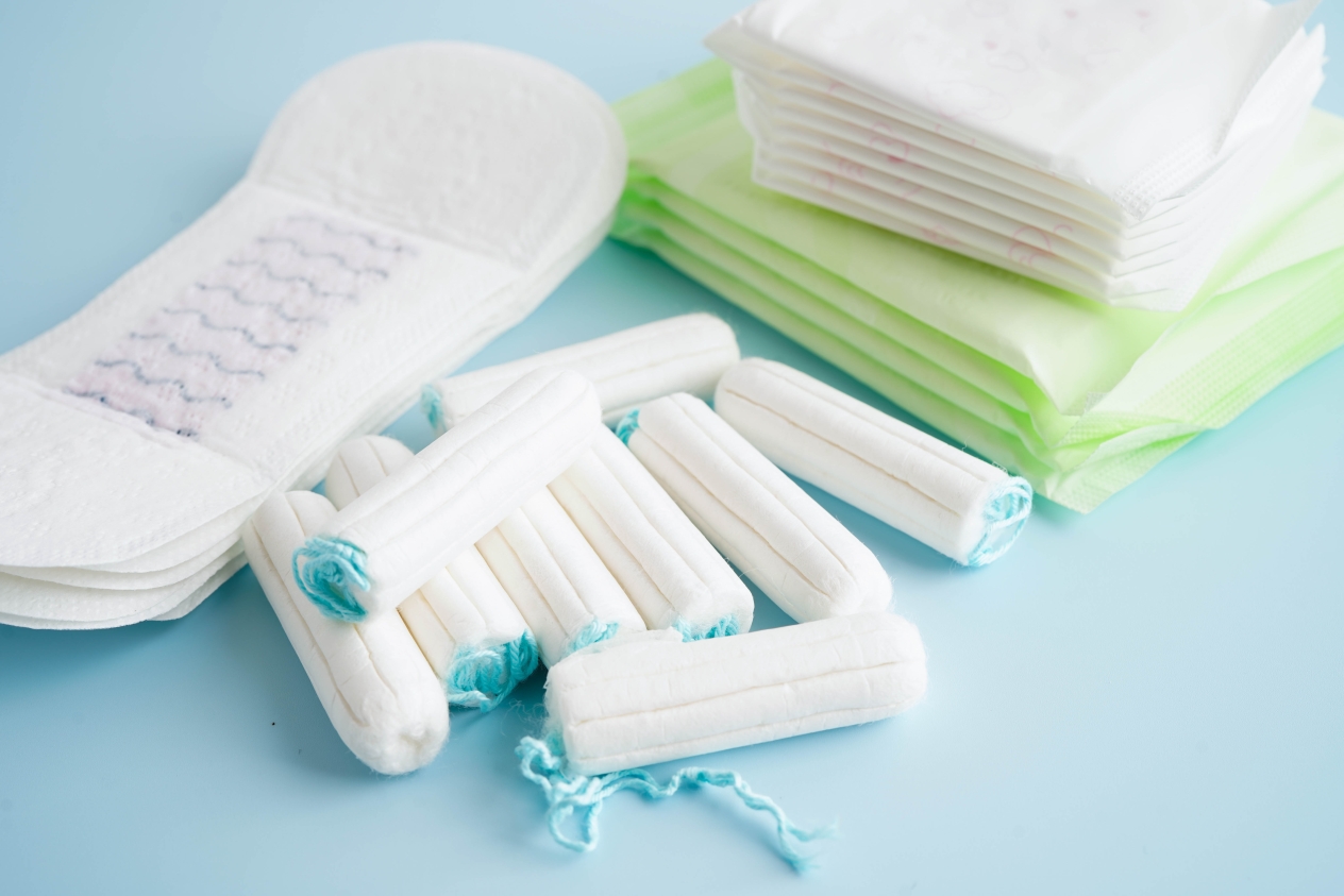 Assorted pads and tampons